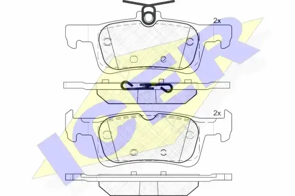 Тормозные колодки ICER 182174