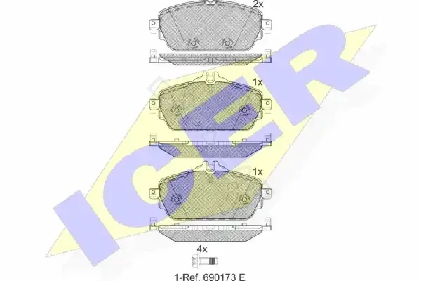 Тормозные колодки ICER 182212