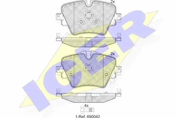 Тормозные колодки ICER 182216
