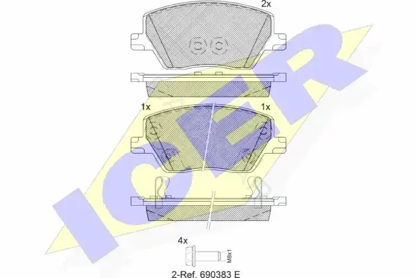 Тормозные колодки ICER 182275-207