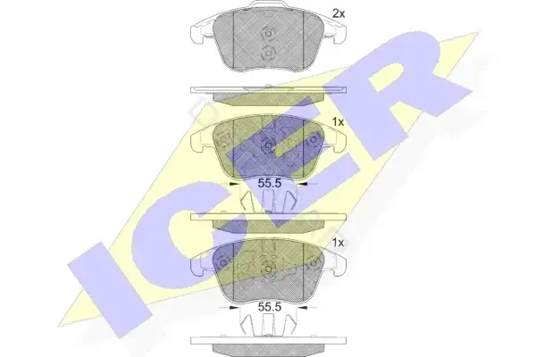 Тормозные колодки ICER 182231-203