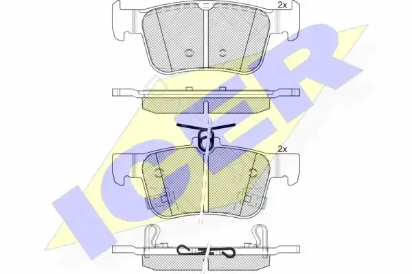 Тормозные колодки ICER 182315-200