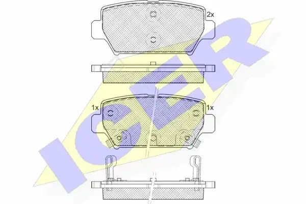 Тормозные колодки ICER 182338