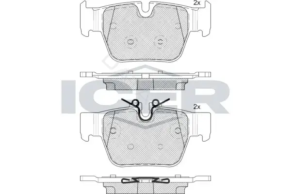 Тормозные колодки ICER 182393