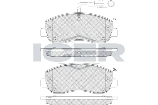 Тормозные колодки ICER LM1999