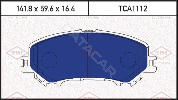 Тормозные колодки TATSUMI TCA1112