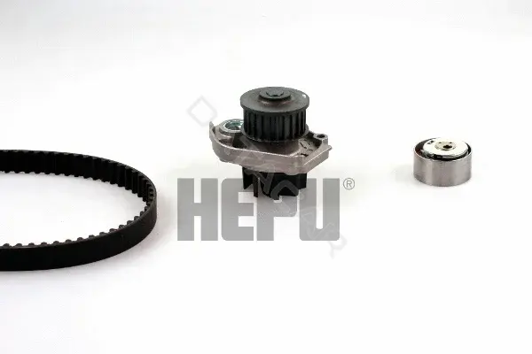 Комплект ГРМ с помпой HEPU PK12012