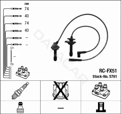 Высоковольтные провода NGK 5761