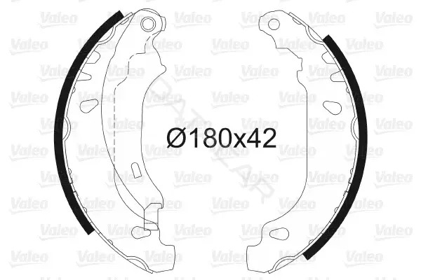 Барабанные колодки VALEO 562647