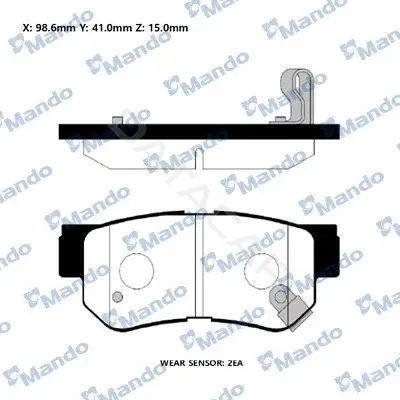 Тормозные колодки MANDO MPH18