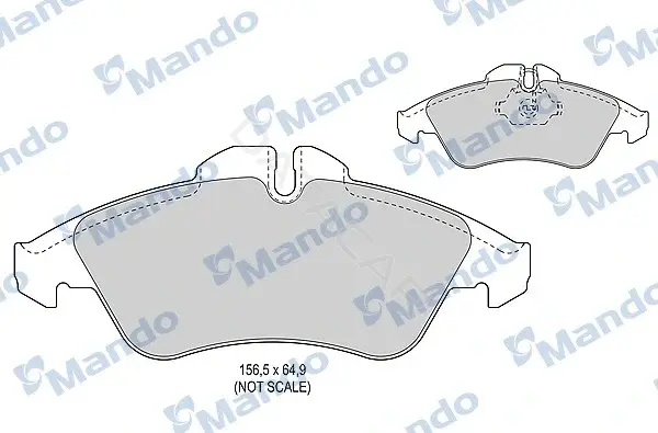 Тормозные колодки MANDO MBF015014
