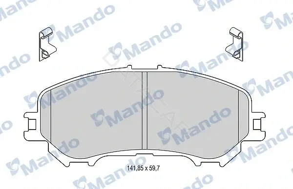 Тормозные колодки MANDO MBF015287