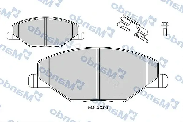 Тормозные колодки MANDO MBF015812