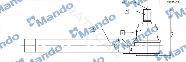Рулевые наконечники MANDO DSA020622
