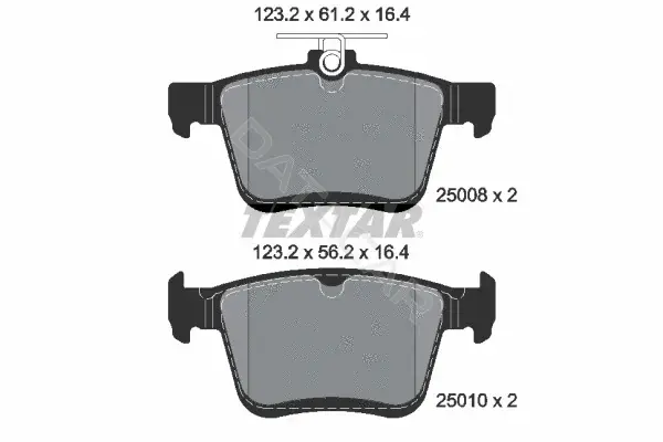 Тормозные колодки TEXTAR 2500801