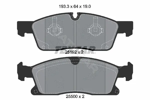 Тормозные колодки TEXTAR 2519201