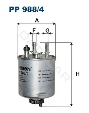 Топливный фильтр FILTRON PP988/4