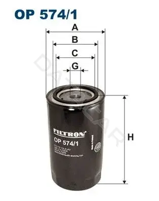 Масляный фильтр FILTRON OP574/1