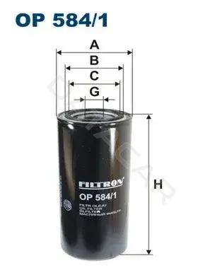 Масляный фильтр FILTRON OP584/1