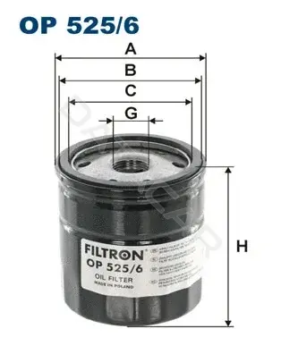 Масляный фильтр FILTRON OP525/6