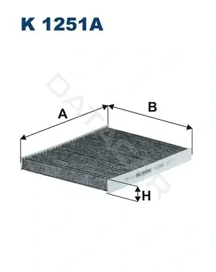 Фильтр салонный FILTRON K1251A
