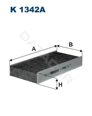 Фильтр салонный FILTRON K1342A-2x