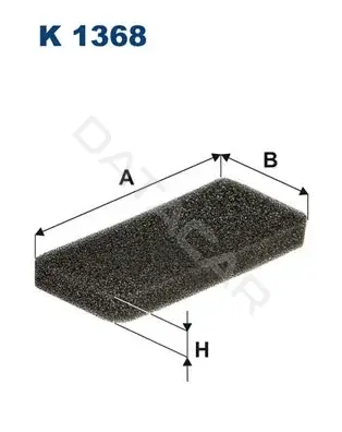 Фильтр салонный FILTRON K1368