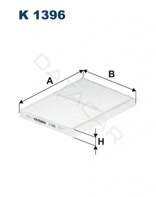 Фильтр салонный FILTRON K1396