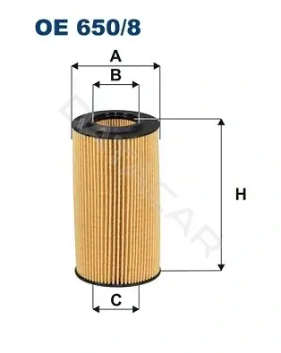 Масляный фильтр FILTRON OE650/8