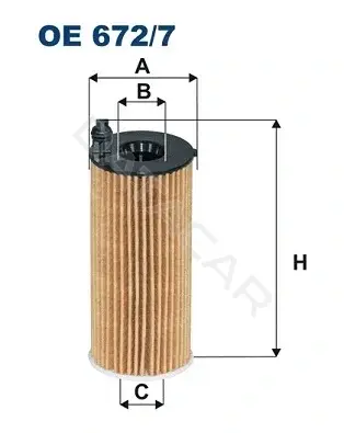 Масляный фильтр FILTRON OE672/7A