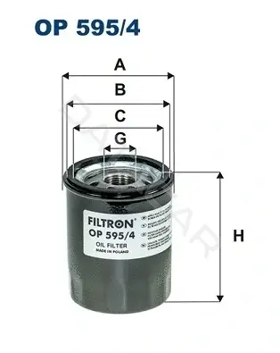 Масляный фильтр FILTRON OP595/4