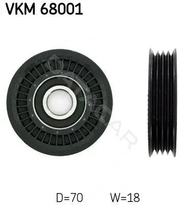 Ролик ремня генератора SKF VKM68001