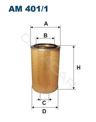 Воздушный фильтр FILTRON AM401/1