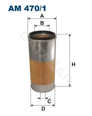 Воздушный фильтр FILTRON AM470/1