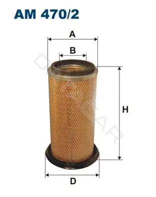Воздушный фильтр FILTRON AM470/2
