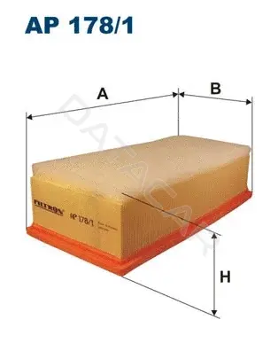 Воздушный фильтр FILTRON AP178/1