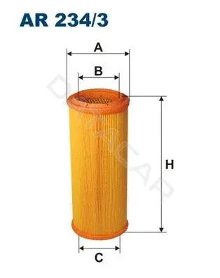 Воздушный фильтр FILTRON AR234/3