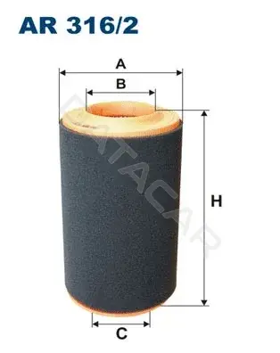 Воздушный фильтр FILTRON AR316/2