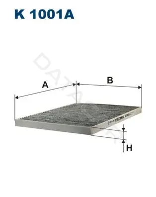 Фильтр салонный FILTRON K1001A