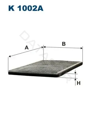 Фильтр салонный FILTRON K1002A