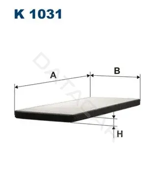 Фильтр салонный FILTRON K1031