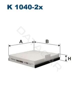 Фильтр салонный FILTRON K1040-2x