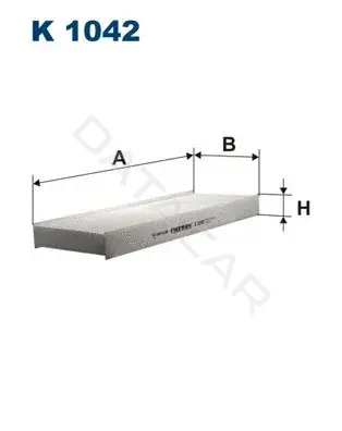 Фильтр салонный FILTRON K1042