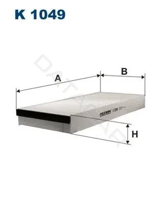 Фильтр салонный FILTRON K1049