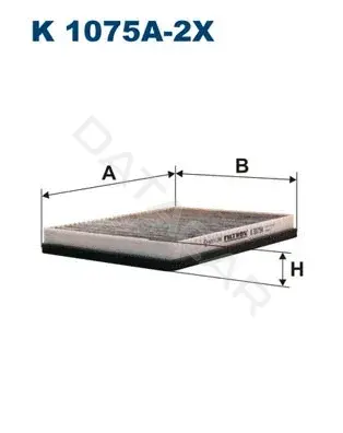 Фильтр салонный FILTRON K1075A-2x