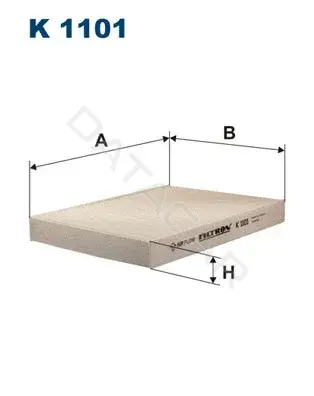 Фильтр салонный FILTRON K1101