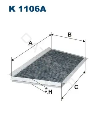 Фильтр салонный FILTRON K1106A