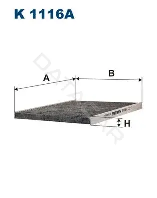 Фильтр салонный FILTRON K1116A