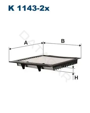 Фильтр салонный FILTRON K1143-2x