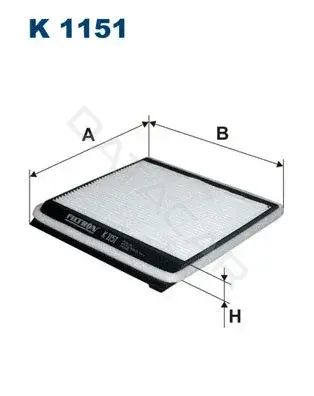 Фильтр салонный FILTRON K1151